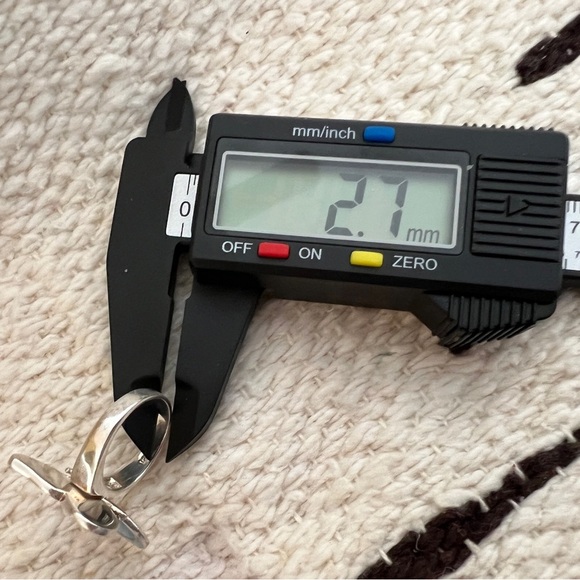 ❤️ Zuni Style Inlaid MOP Signed “LS” Lee Sands Butterfly Moveable Wings Ring - Picture 11 of 15